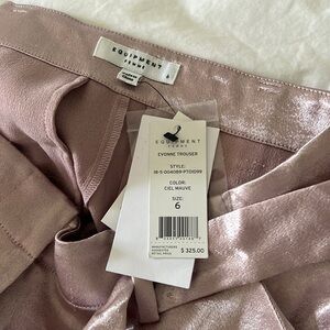 Equipment Evonne trouser size 6 blush pink color